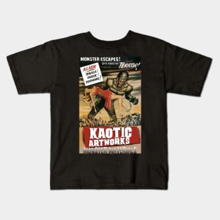 monster escapes Kids T-Shirt